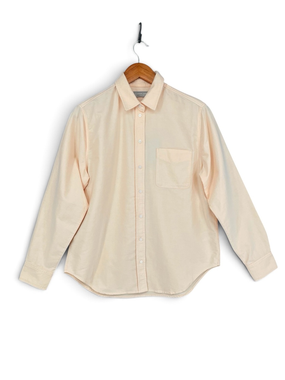 Everlane Must‑Have Oxford Shirt in Whisper Pink / Apricot NWT Size 6